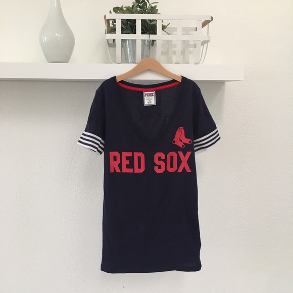PINK Victoria's Secret Tops - ⚾️ BOSTON RED SOX JERSEY BY VS PINK ⚾️